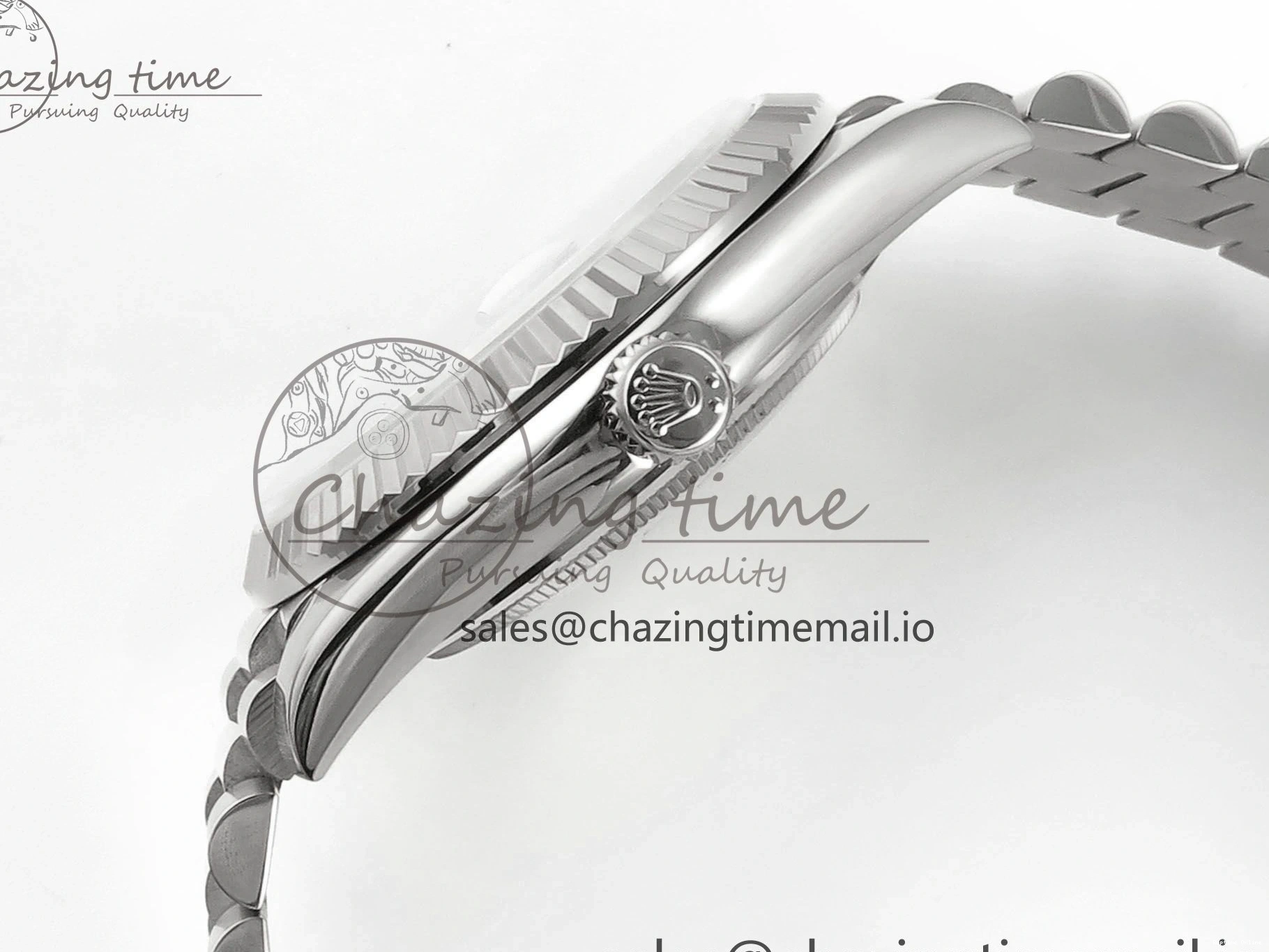 0126 Day Date 128239 36mm SS KF 1:1 Best Edition Black Dial Stick Marker On President Bracelet A2836 (Gain Weight) ZipUp 640